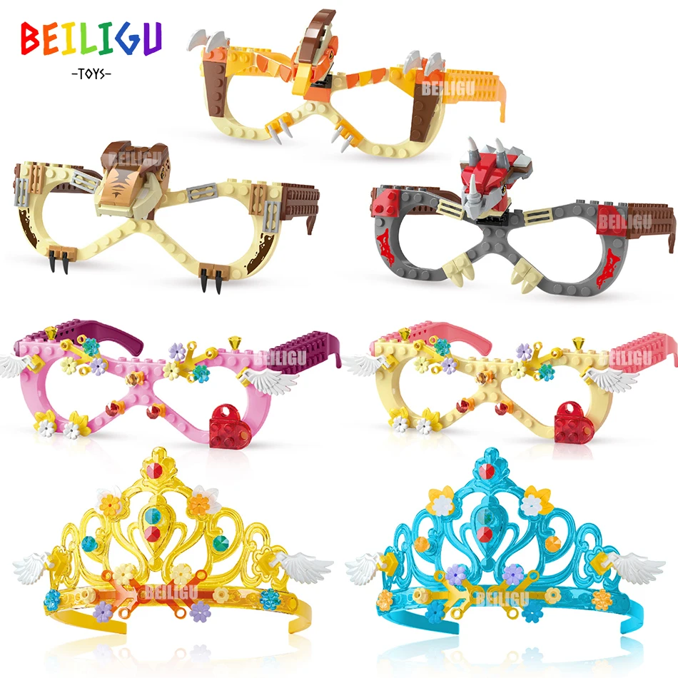 

Конструктор «Город», игрушки для строительства «Friends MOC», набор строительных блоков, очки, корона, «сделай сам», кирпичи, основание, рамка, строительные блоки, игрушки для детей, подарок