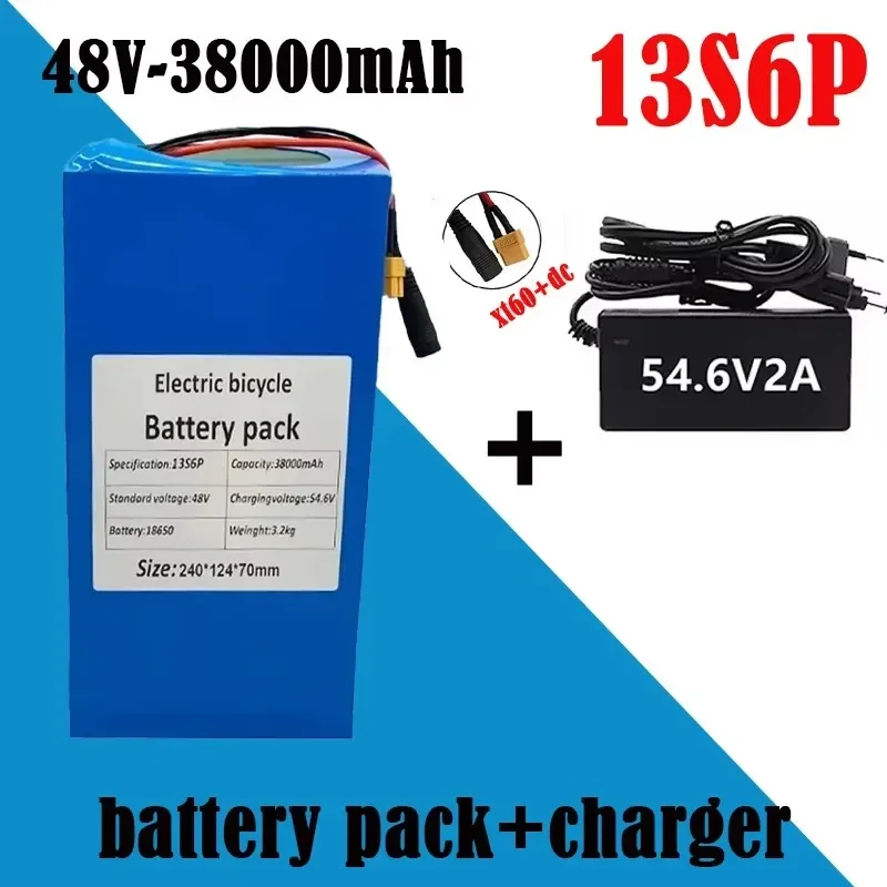 2424 Bestseller 48V 38ah 13s6p Lithium Battery Pack 48v 38000mAh 2000W Citycoco Motorized Scooter Batteries Built in 50A BMS