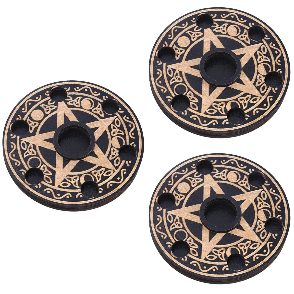 

3 Pieces Tray Ornament Holders Globe Display Stand Vintage Office Decor Crystal Ball Display Stand Base Sphere Riser