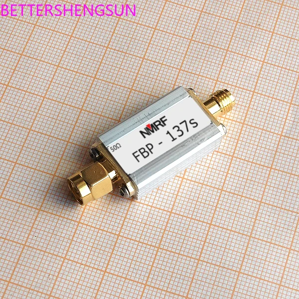 

137.5MHz special SAW band pass filter for meteorological satellite frequency band, 1MHz bandwidth, SMA interface