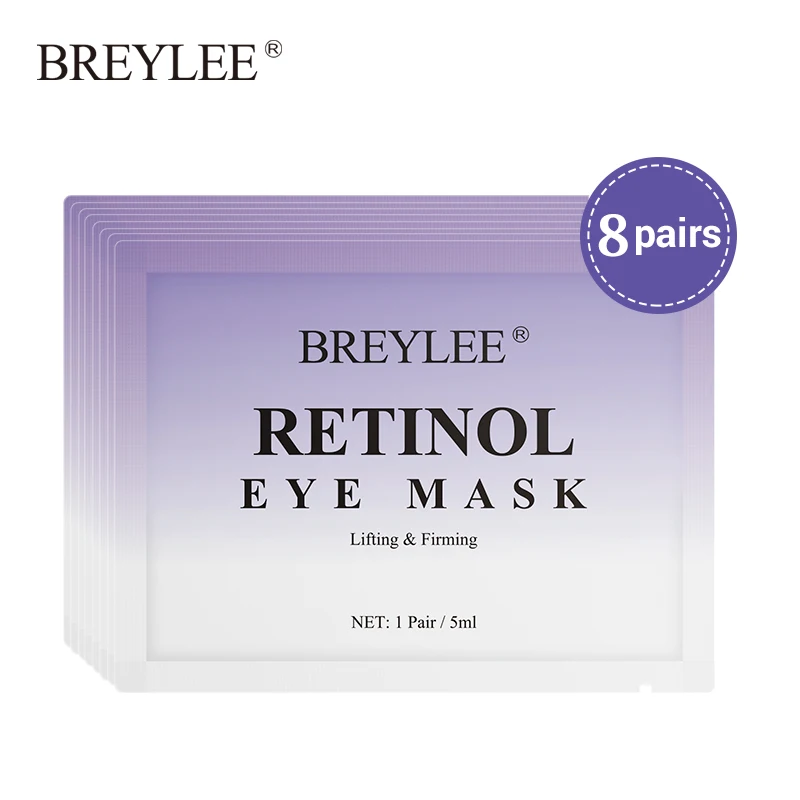BREYLEE Retinol Eye Mask Firming Lifting Skin Anti-aging Remove Wrinkles (8 Pcs)