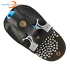 1 шт., чехол-сумка с шариками для рогатки, черный чехол из искусственной кожи для охоты, держатель для катапульты, поясная кобура, спортивные аксессуары для рогатки