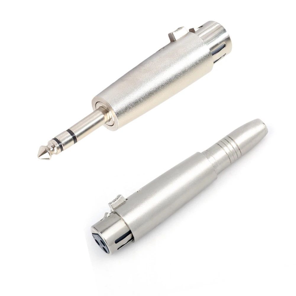 

3-Pin XLR Female To 6.35mm Male 1/4in Stereo Female Mic Audio Cable Adapter For Stereo Microphone Cable Monitor Speakers