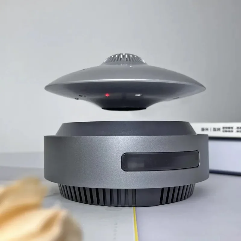 Фото Магнитный левитирующий сабвуфер, Bluetooth-динамик, плавающий НЛО, аудио с автоматическим подъемом, плавающий HIFI стереозвук, креативный подарок №1