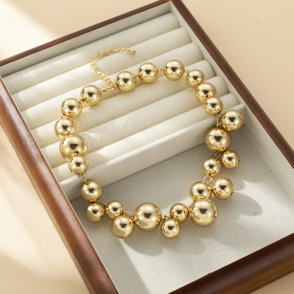 Женское колье с имитацией жемчуга необычное ожерелье подвеской в стиле ретро