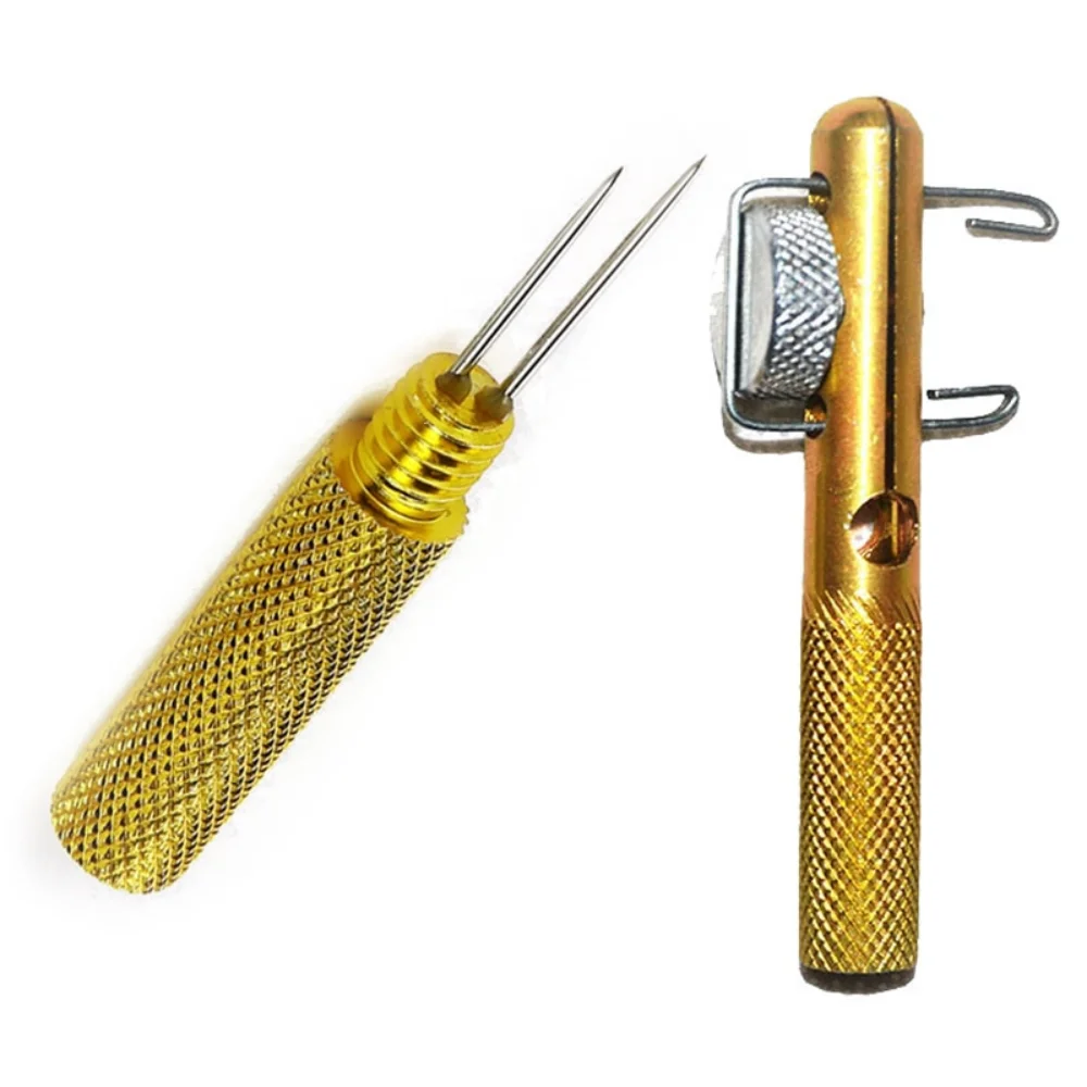 Полностью металлический инструмент для завязывания рыболовных крючков