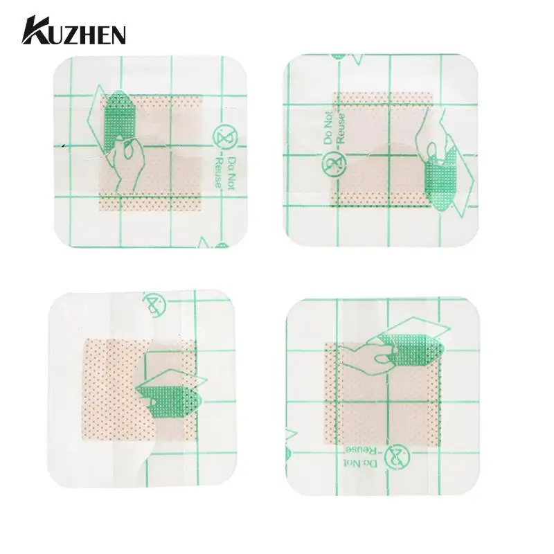 

10Pcs/Set Waterproof Transparent Tape PU Film Medical Plaster Wound Dressing Fixation Tape