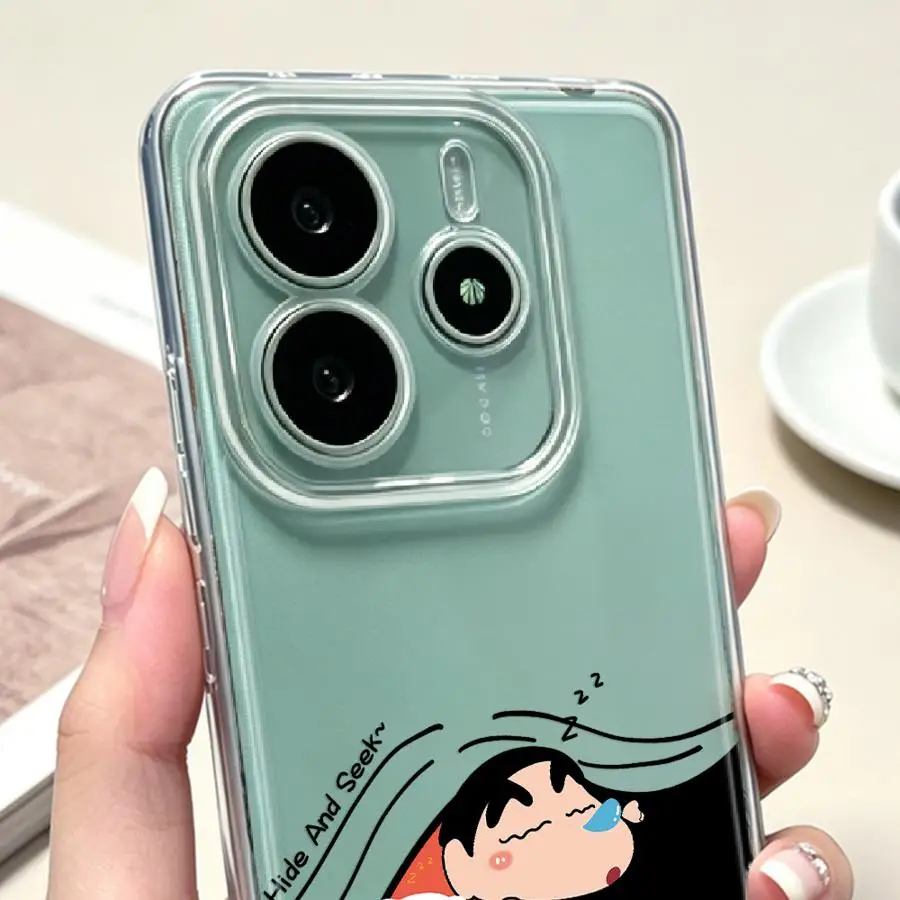 Фото Мягкий чехол для телефона с рисунком Shin-ChanS для Xiaomi Redmi Note 15 10S A4 9 10 11S 13C 14C 11 12S Note 13 14 Pro Plus 12 №5