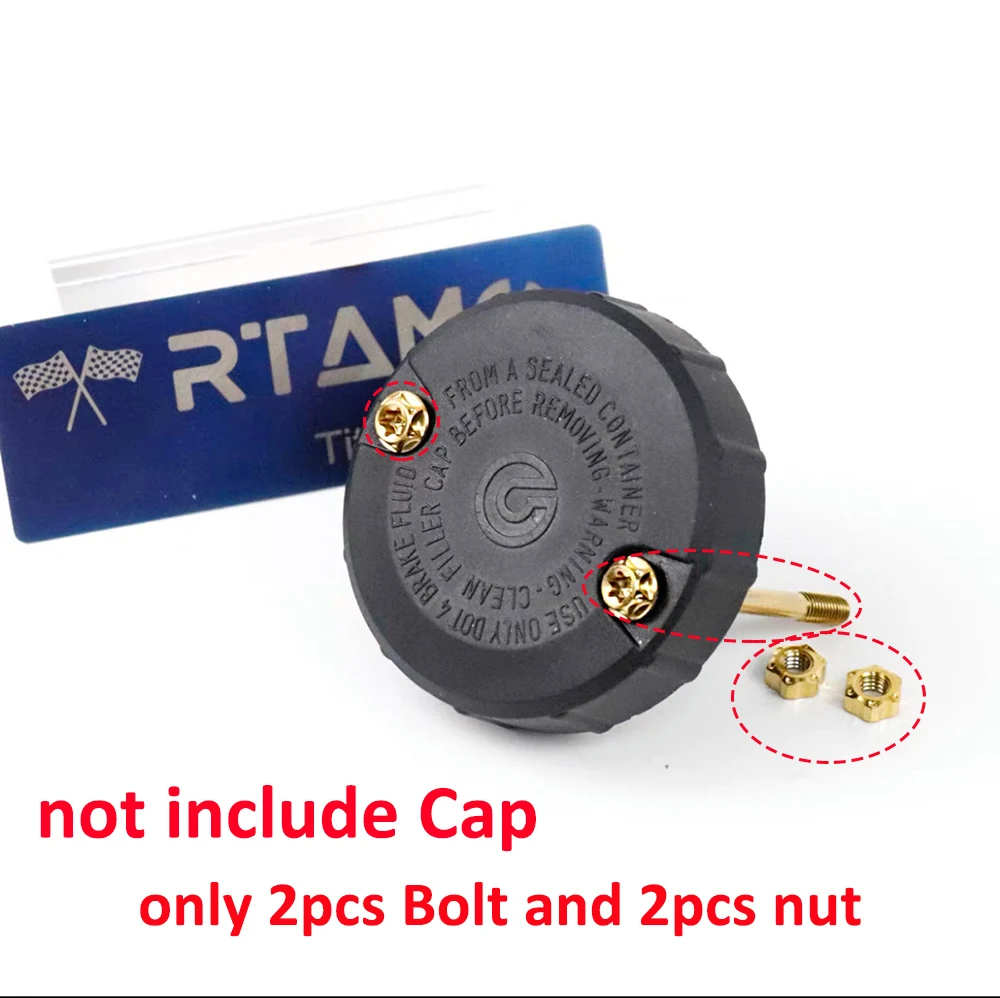 RTAMO Титановая большая крышка бачка тормозной жидкости и крепежный болт зажима с гайками для крышки масляной чашки Brembo 45cc