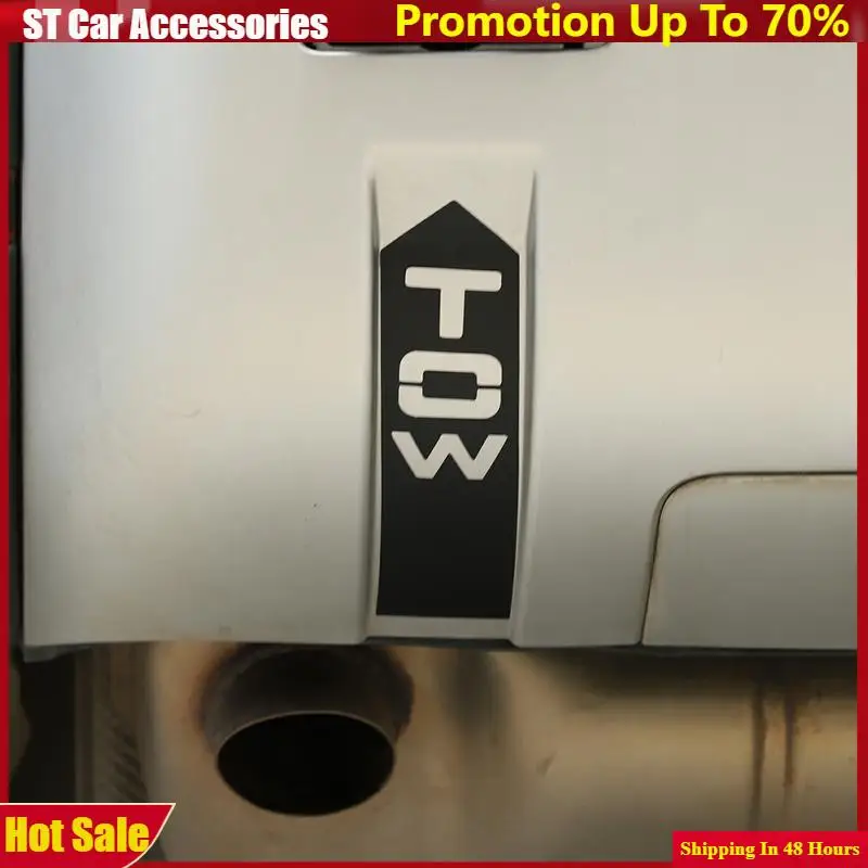 

For Land Rover Defender 90 110 130 2020 2021 2022 2023 PVC Black Car Bumper rear hook Down Trim sticker Car Accessories