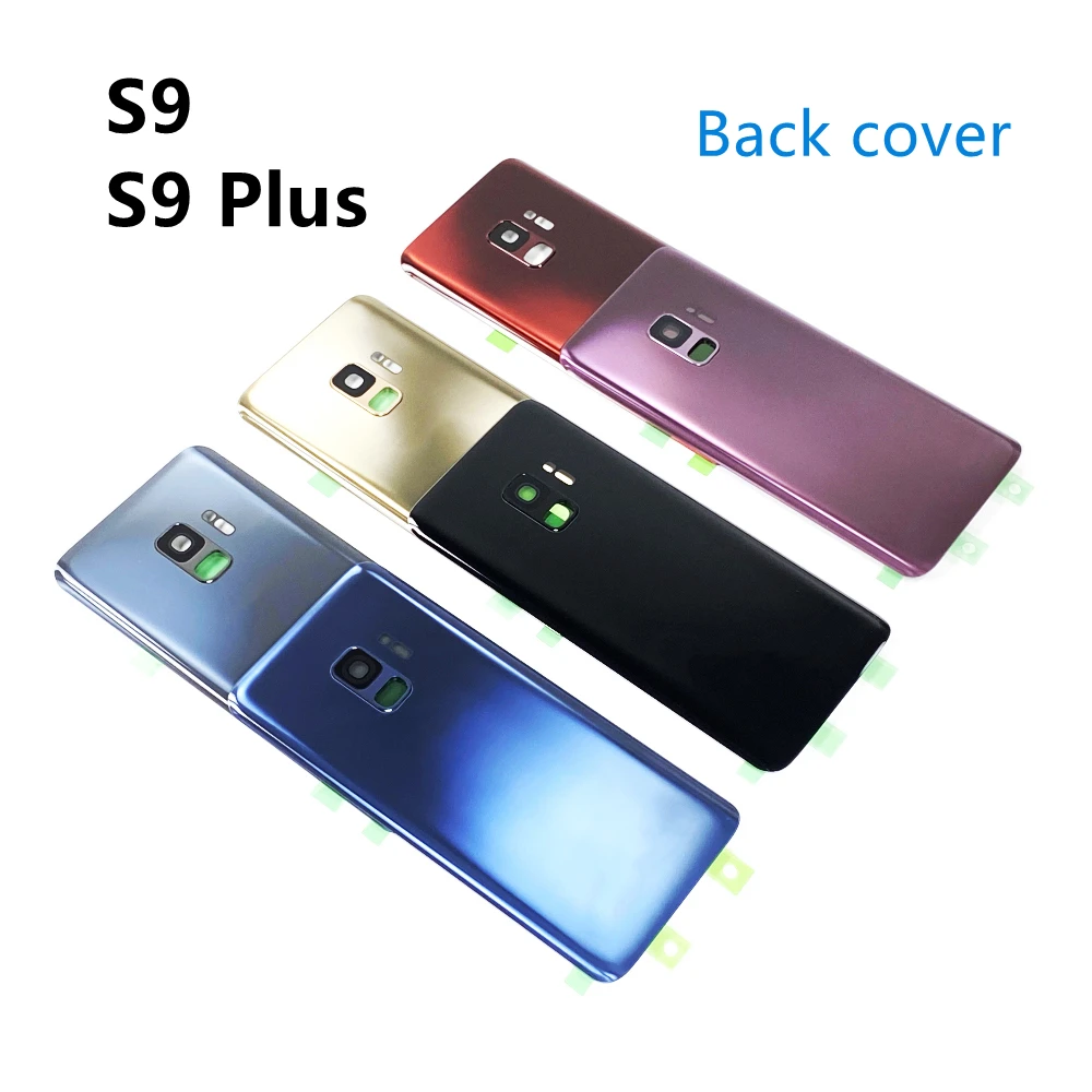 

Back Cover Glass Battery Door Housing Camera Lens Replacement For SAMSUNG Galaxy S9 Plus S9+ G965 G965F S9 G960 G960F Rear Case