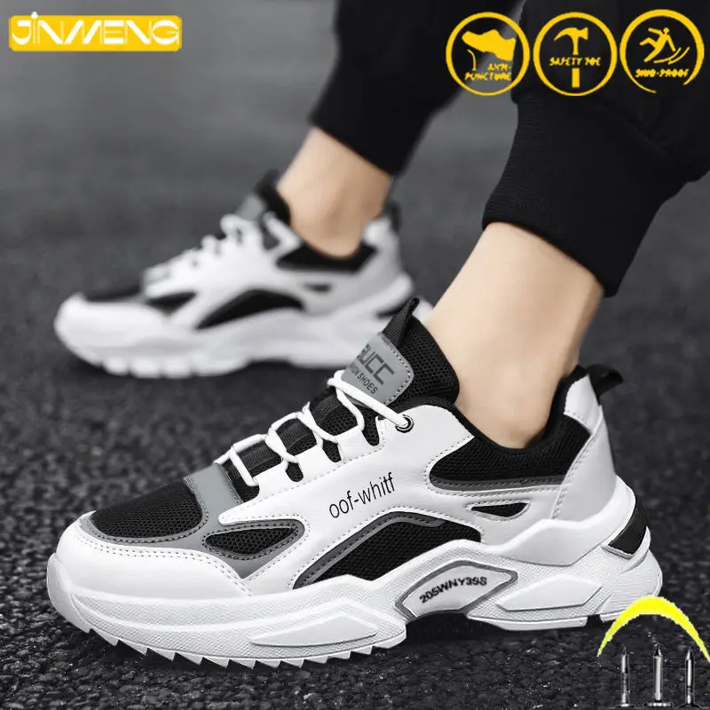 

Work Safety Shoes Men and Women Anti-puncture Fashion Trend Running Sports Breathable Protective Shoes