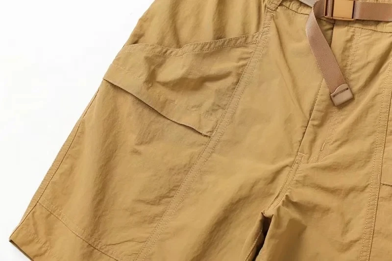 Dave&Di Multicolor Solid Nylon Lovers Casual Bermuda Loose Shorts Men Japanese Style Fashion Shorts