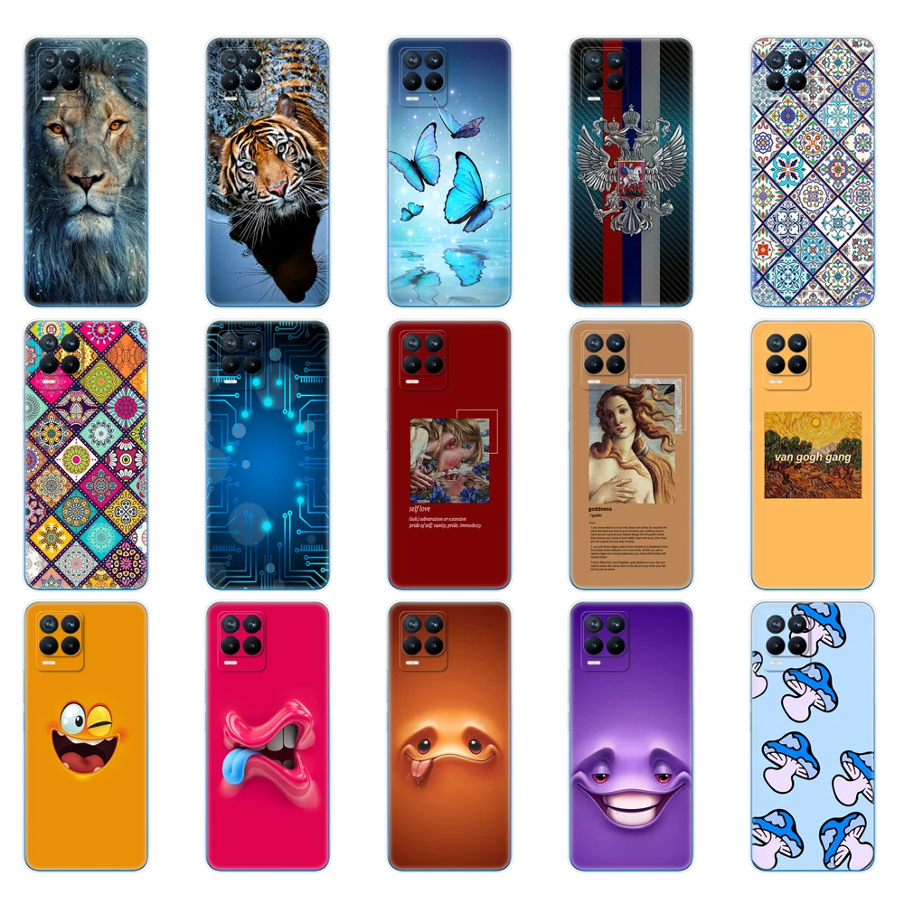 for realme 8 case 6 4 soft silicon tpu phone back cover for realme 8 pro oppo realme8 4g rmx3085 coque capa funda bumper bag free global shipping