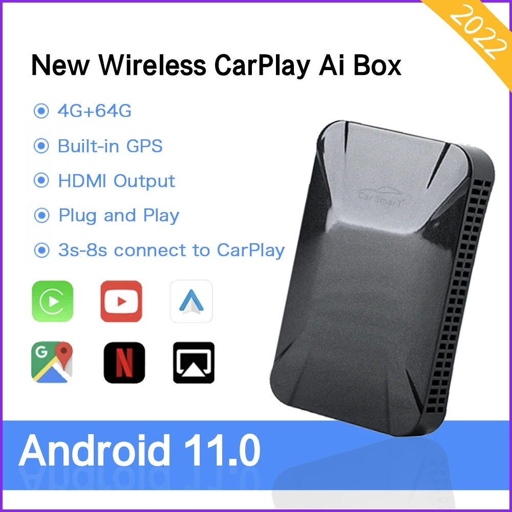 2022 для Apple CarPlay Android 11 автомобильный мультимедийный плеер Youtube Google Map Benz Audi Toyota Kia