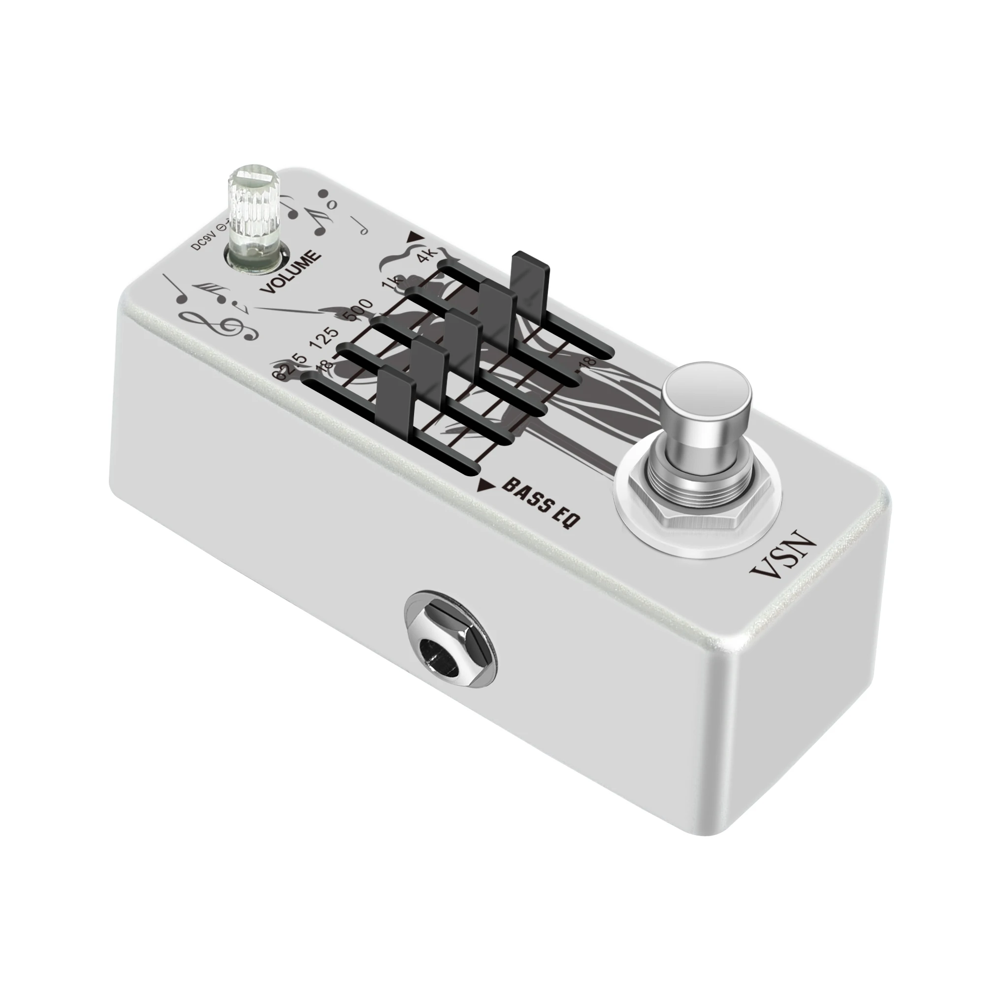 VSN  LEF-317B  Bass EQ Pedal 5 Band Equalizer Pedals For Bass Guitar With 5 Band Graphic Mini Size True Bypass