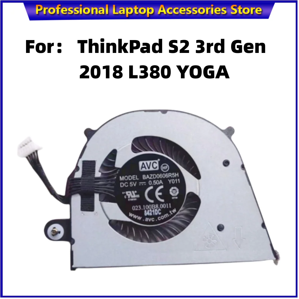 Радиатор охлаждения процессора и вентилятор для Lenovo Thinkpad S2 3rd 2018 L380 Yoga FRU 01LW775 01LW776 BAZD0606R5H