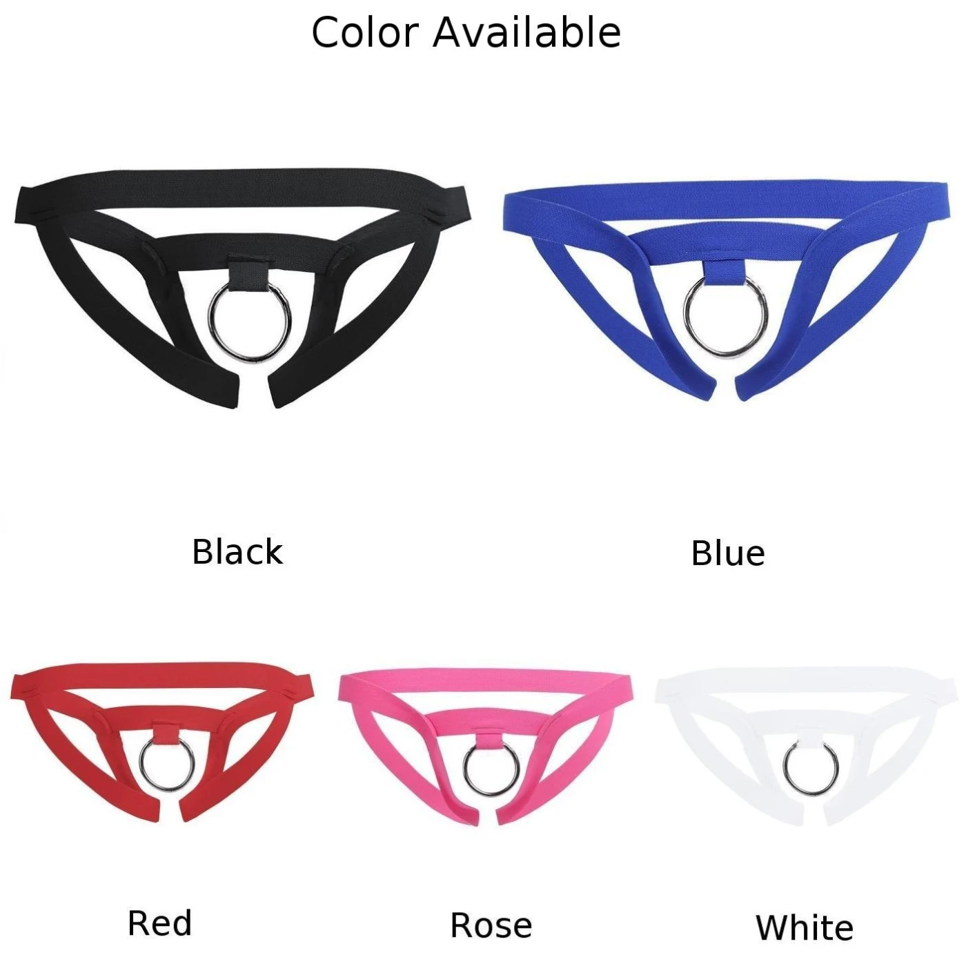 

Mens G-String Lingerie Crotchless Tanga Bikini Jockstrap Underwear Thongs O-Ring Open Crotch T Back G String Briefs Panties New