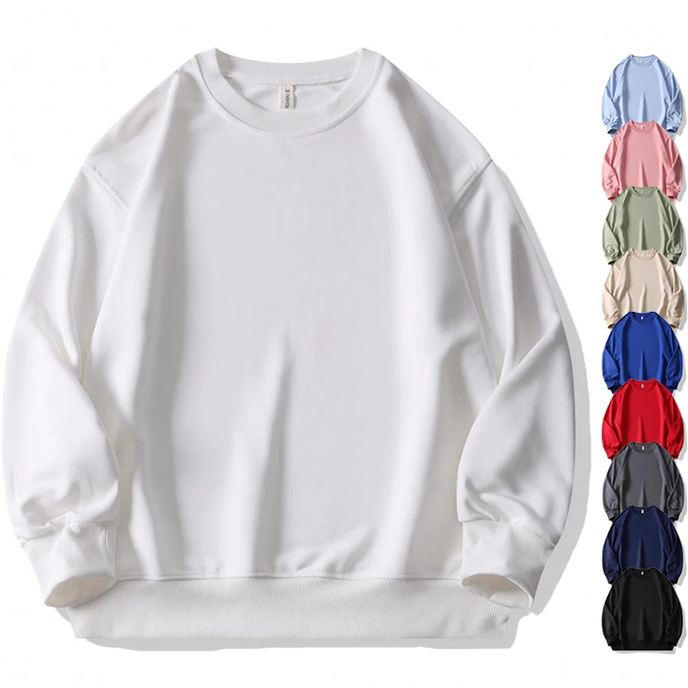 Мужская толстовка с длинным рукавом круглым вырезом