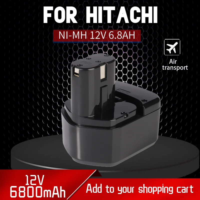 

For Hitachi EB1214S DS12DVF3 Rechargeable Battery 12V 6.8Ah Ni-MH Cordless Drill Batteria EB1212S EB1220BL EB1214L EB1230