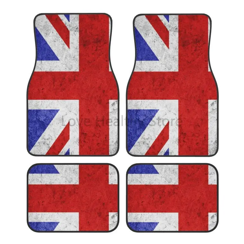 

Автомобильные коврики на заказ, передний и задний комплект Union Jack для Mini Cooper 2007-2023 R55 R56 R57 R60 R61 F54 F55 F56 F57 F60 Clu