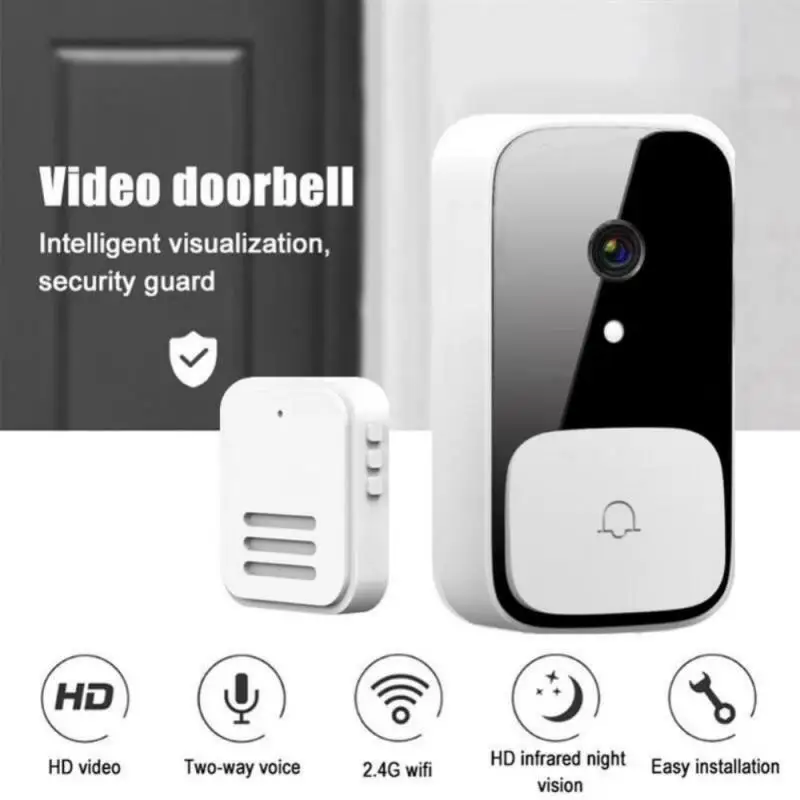 

Умный видеодомофон M5, беспроводной дверной звонок с Wi-Fi, уличный водонепроницаемый, IP65, с питанием от аккумулятора, с камерой видеонаблюдения для умного дома
