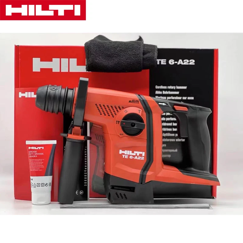 HILTI TE 6-A22 Бесщеточный аккумуляторный перфоратор SDS Plus Rotary Hammers 22V Комплекты с ударом от двигателя Impact Drill Kits Перезаряжаемые электроинструменты Hammer Power Tools on.