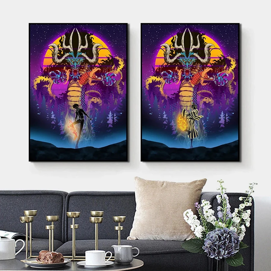 Алмазная живопись с драконом японского аниме Набор для вышивки крестиком 5D