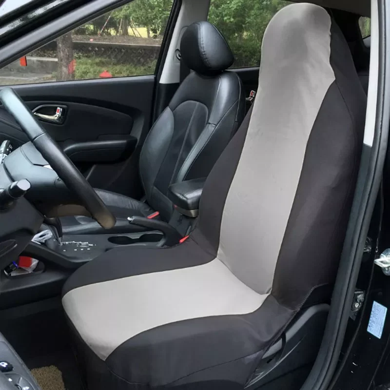 

AUTO PARTS 1Pc Car Front Seat Cover Universal Auto Seat Cover Interior Set A Variety of Colors Available Beige /Gray/Black for M