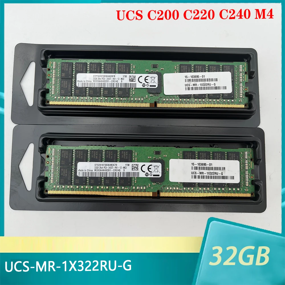 

UCS-MR-1X322RU-G For Cisco UCS C200 C220 C240 M4 Memory 32G 32GB DDR4 2400MHz 2400T ECC RAM High Quality Fast Ship