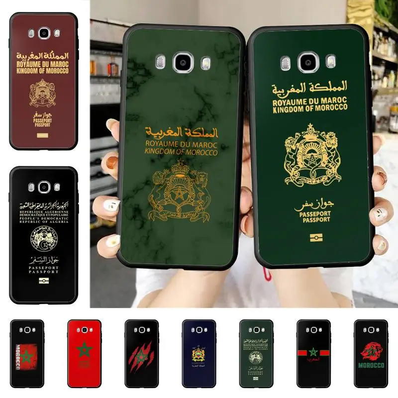 

Morocco Flag Passport Phone Case for Samsung J 4 5 6 7 8 prime plus 2018 2017 2016 J7 core