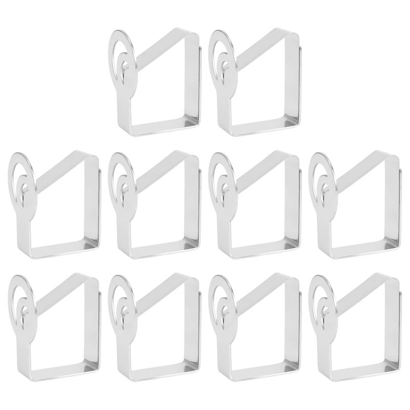 

10 шт., зажимы для скатертей из нержавеющей стали