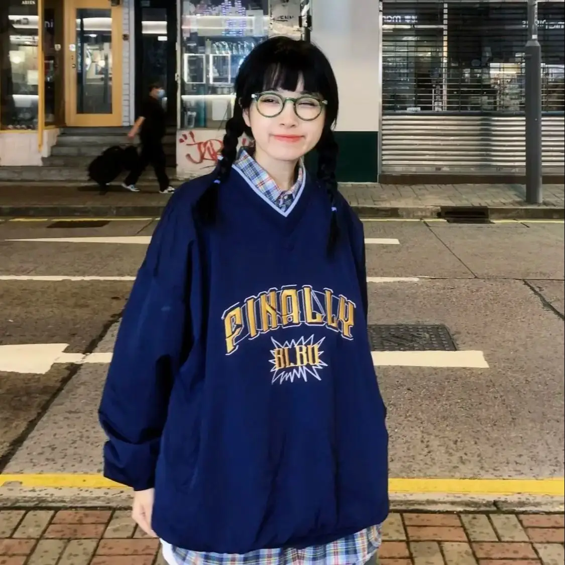 Американская толстовка с капюшоном женская ретро вышитая бейсбольная в