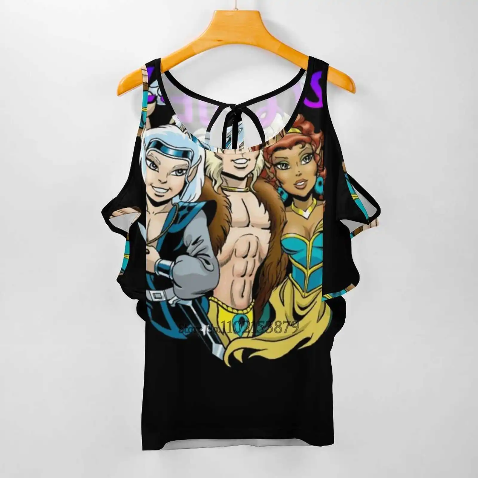 Elfquest: Женская футболка Modern Trio повседневные топы с короткими рукавами на молнии