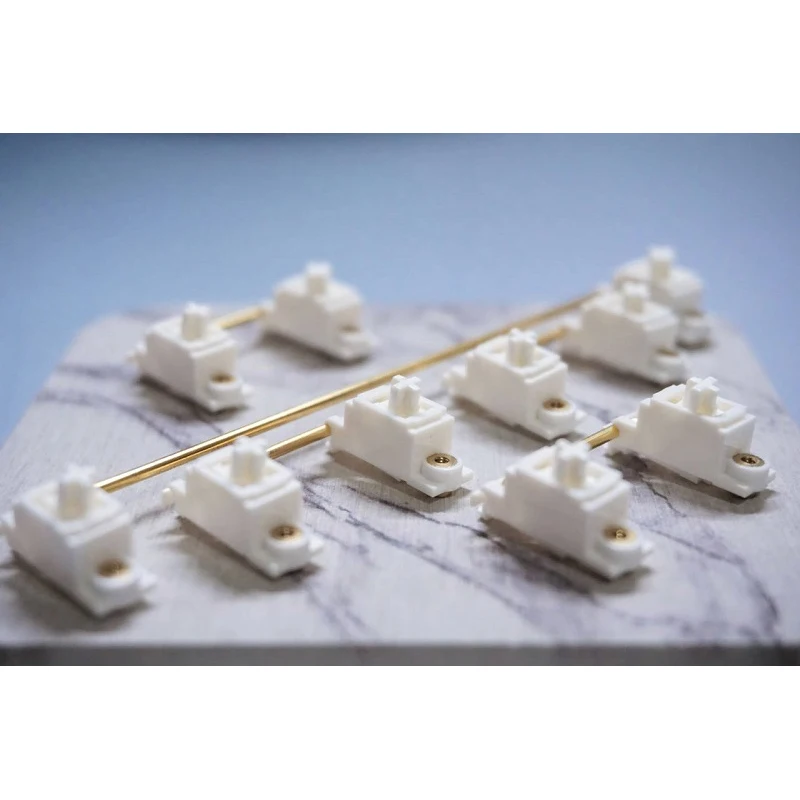 

Moyu PCB Switch Stabilizer Milky White for Mechanical Keyboard Customize Accessory Gold Plate Steel Poron Mat GK61 Anne Pro 2