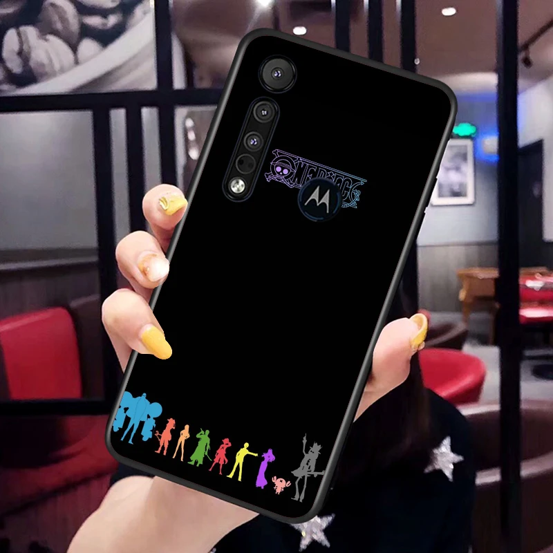 hot anime one piece luffy for motorola moto g g60 g60s g50 g40 g9 g10 e7i e6s power edge 20 e20 2021 x3 s pro black phone case free global shipping