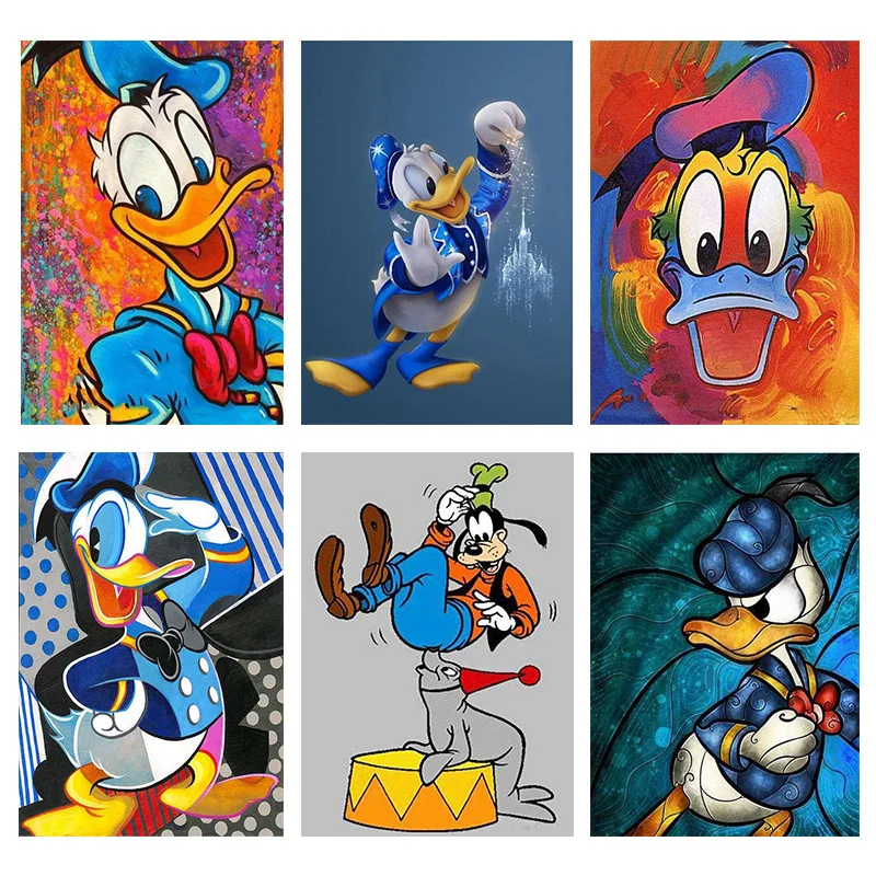 

Disney Diamonds Painting Cartoon Mickey Mouse Full Drill Square Round Diamond Embroidery Cross Stitch Decoration Home Gift Ll536
