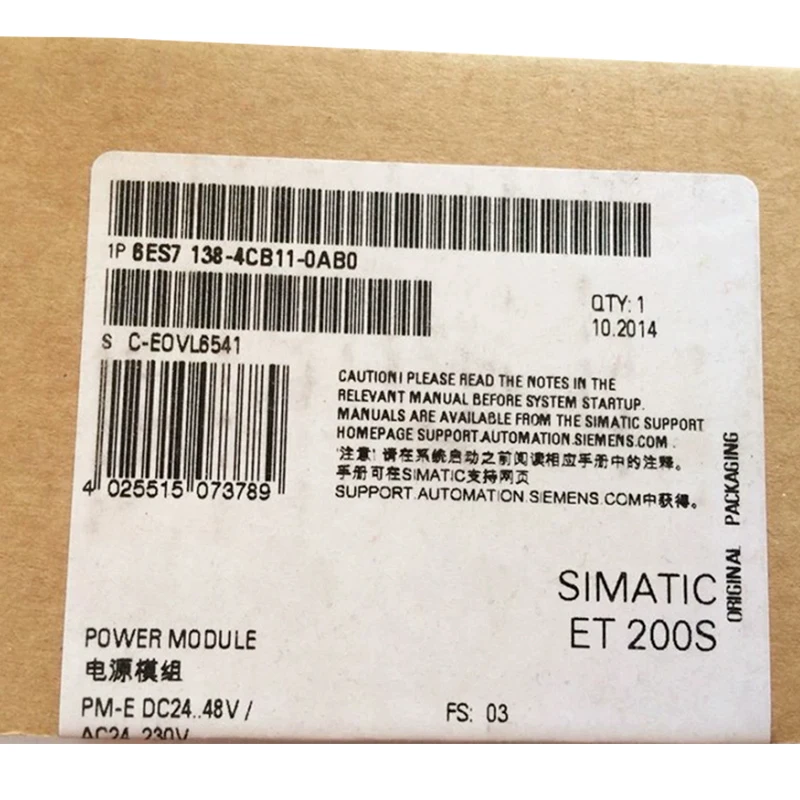 

New Original Fast Delivery 6ES7138-4CB11-0AB0