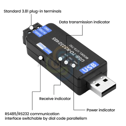 USB RS485/RS232 Преобразователь diymore  CH343G