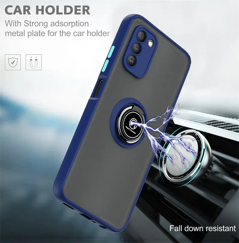 

For Nokia G400 5G Case Shockproof Magnetic Stand Ring Matte Hard Cover Phone Case for Nokia G400 NokiaG400 5G TA 1530 1448 1476