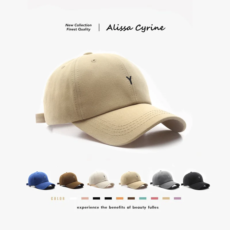 

Popular Retro Letter Embroidery Curved Brim Baseball Cap Outdoor Sports Travel Sun Protection Sunshade