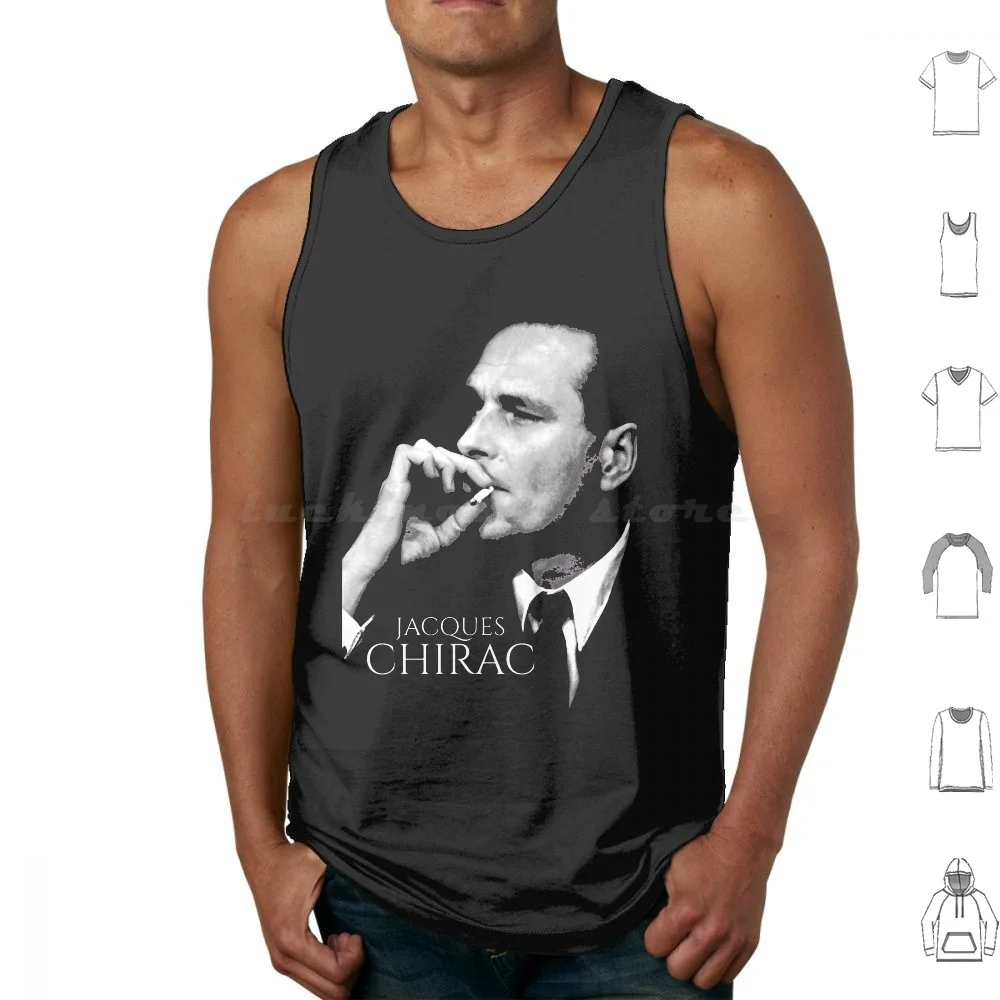 

People Call Me France Gift For Movie Fans Tank Tops Vest Sleeveless People Call Me France For Movie Fans Jacques Chirac