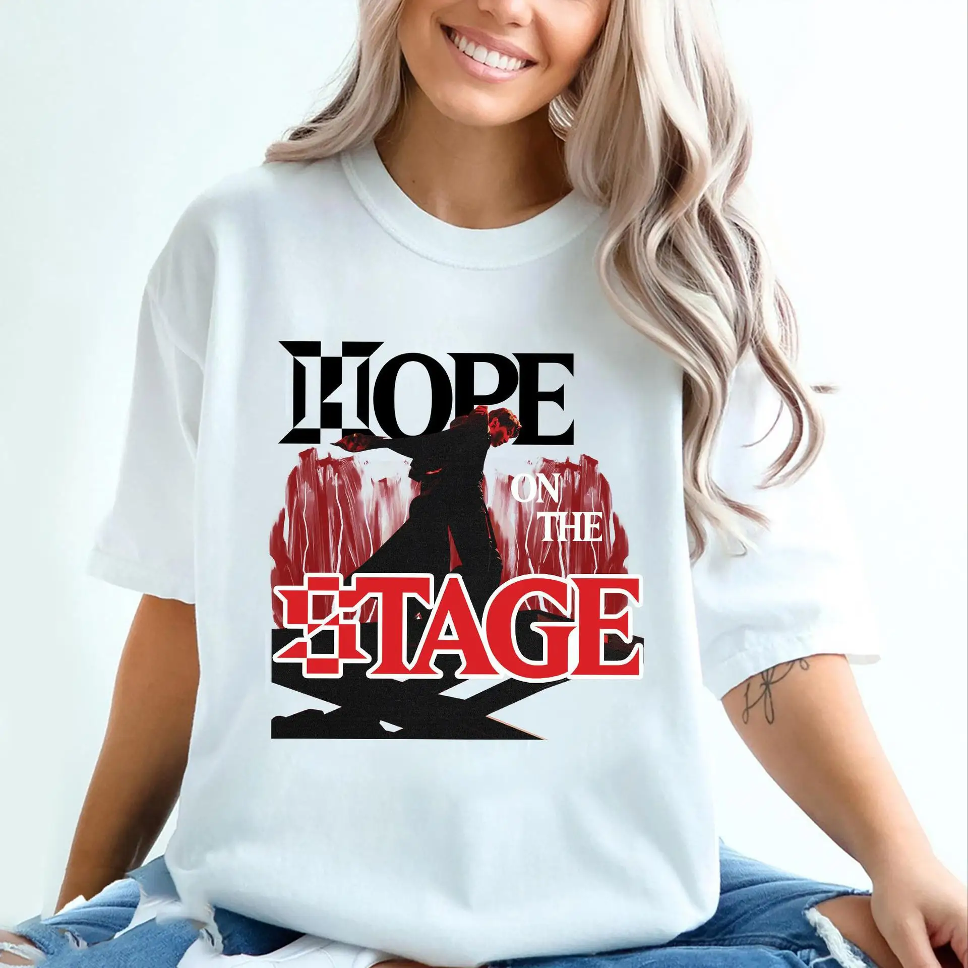 Футболка J-Hope World Tour футболка J-Jhope Bangtan Hobi Gothy Y2K Одежда