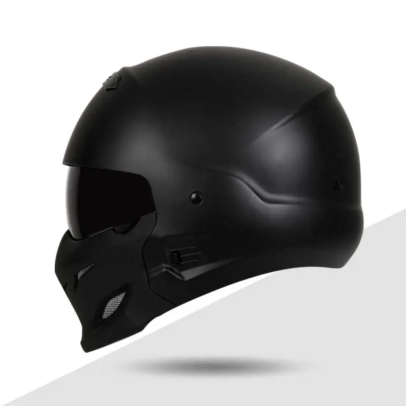 KEAZ винтажные мотоциклетные шлемы на все лицо для взрослых мужчин внутренний