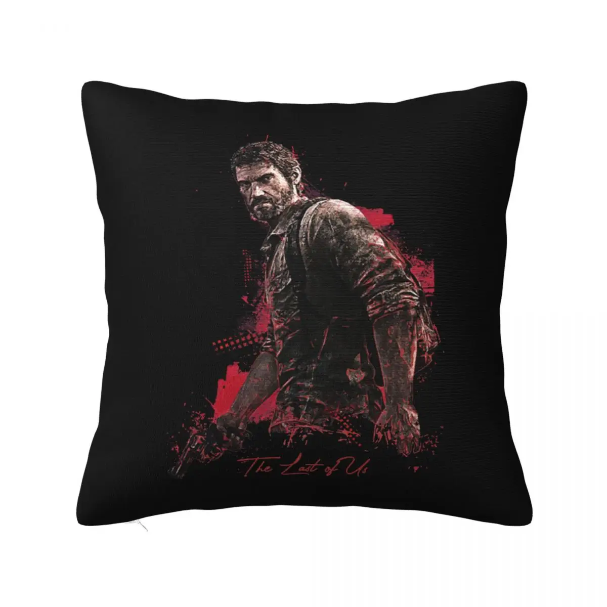 

Joel The Last Of Us Pillowcase Printed Polyester Cushion Cover Decorative Adventure Game Throw Pillow Case Cover Home Square 18"