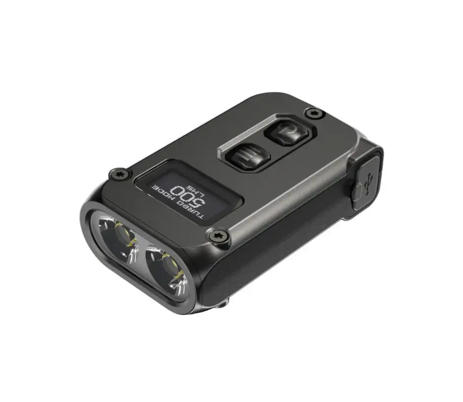 Фонарик NITECORE TINI2 500 люмен OLED умный двухъядерный ключ EDC Light APC Sleep длительный режим