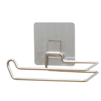 stainless steel tissue hanger paper roll holder wall mounted towel storage rack organizer shelf kitchen bathroom accessories