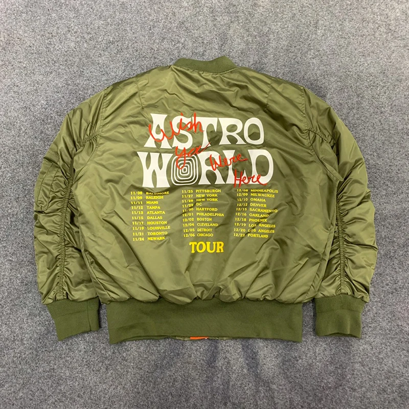 Высококачественная сохраняющая тепло куртка-бомбер с тревисом Скоттом серпом