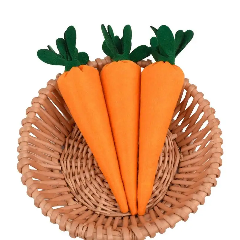 

3pcs Nov Woven Easter Carrots Ornaments Hanging Pendant For Easter Home Decorations Supplies 2023 Kids Easter Favors Gifts Toy