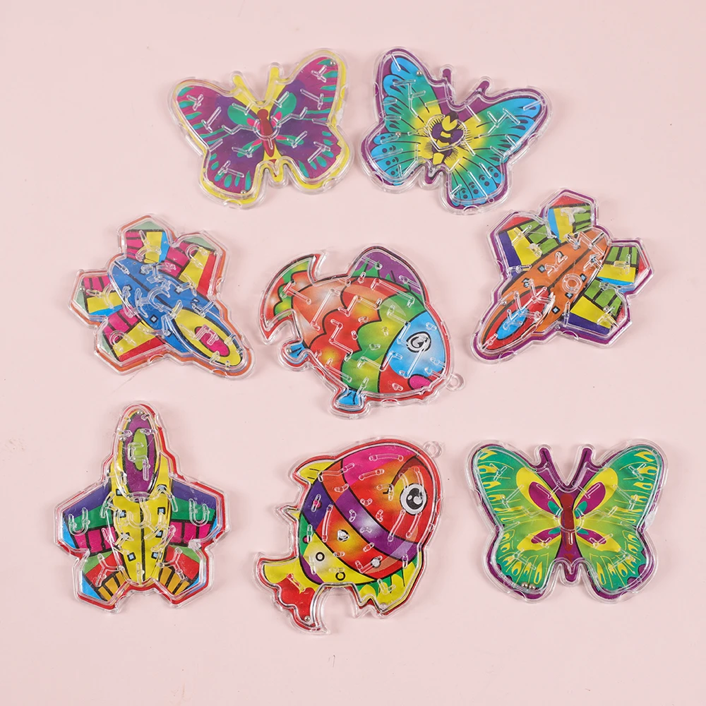 12 шт. милые животные самолет лабиринт игра-головоломка Малый интеллект